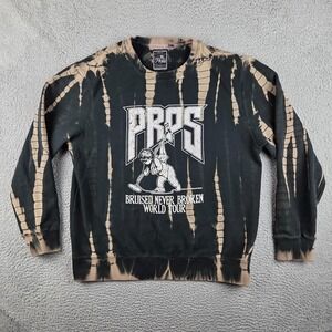 PRPS Bruised Never Broken World Tour Black Crewneck Sweatshirt Mens 2XL
